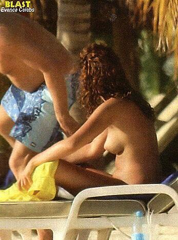 Laura Prostamo topless on a beach paparazzi shost
