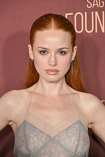 Madelaine Petsch braless in see through dress at The Actors Night hosted by The Actor Awards and Elle in LA