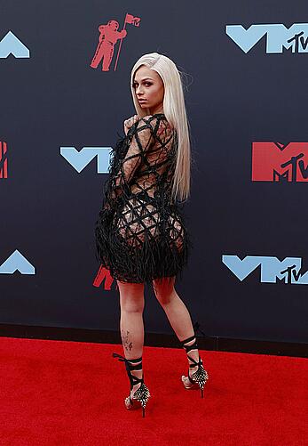 Mariahlynn in see through dress at MTV Video Music Awards in New Jersey