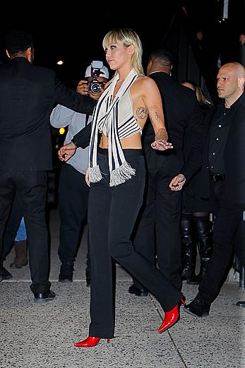 Miley Cyrus nipple slip outside the Bowery Hotel in New York