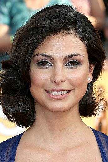 Morena Baccarin shows sexy cleavage at 20th Annual Screen Actors Guild Awards at The Shrine Auditorium in Los Angeles