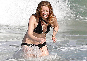 Natasha Lyonne nipple slip at a beach in Sao Paulo