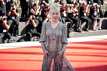 Phoebe Bridgers see through to tits at Primetime Screening at 83rd Venice International Film Festival at Sala Grande - September 05, 2026