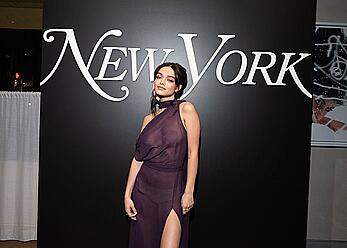 Rachel Zegler in sheer dress at New York Magazine’s The Culturati 50 Party in NYC