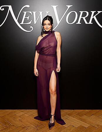 Rachel Zegler in sheer dress at New York Magazine’s The Culturati 50 Party in NYC