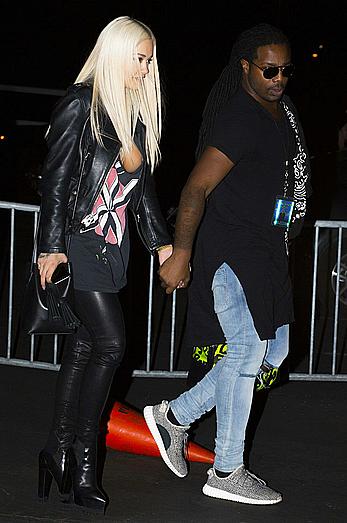 Rita Ora nipslip leaving a Chris Brown concert in Anaheim