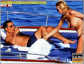 Rita Rusic full fronatl nude on a yacht