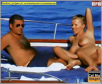 Rita Rusic full fronatl nude on a yacht