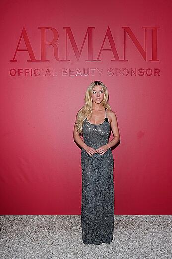 Sydney Sweeney braless in sheer dress at Armani Beauty Dinner at 83rd Venice Film Festival - September 03, 2026