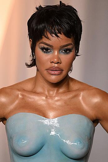 Teyana Taylor sexy in tight see through outfit at 6th Annual Academy Museum Gala at the Academy Museum of Motion Pictures in LA - October 17, 2026