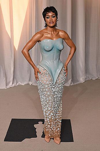 Teyana Taylor sexy in tight see through outfit at 6th Annual Academy Museum Gala at the Academy Museum of Motion Pictures in LA - October 17, 2026
