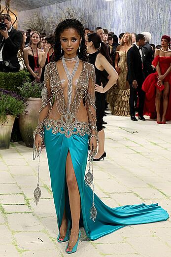 Tyla attends the 2026 Met Gala celebrating Costume Art at the Metropolitan Museum of Art in NYC