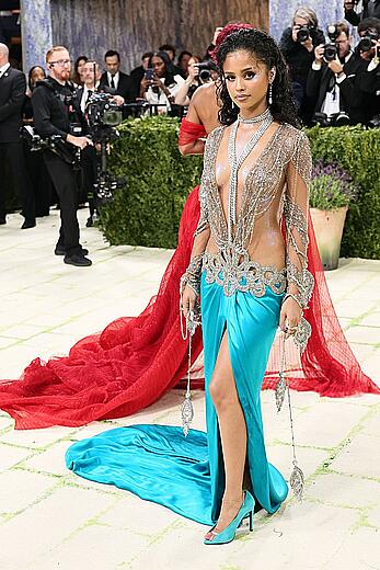 Tyla attends the 2026 Met Gala celebrating Costume Art at the Metropolitan Museum of Art in NYC