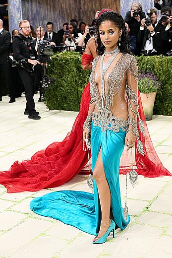 Tyla attends the 2026 Met Gala celebrating Costume Art at the Metropolitan Museum of Art in NYC