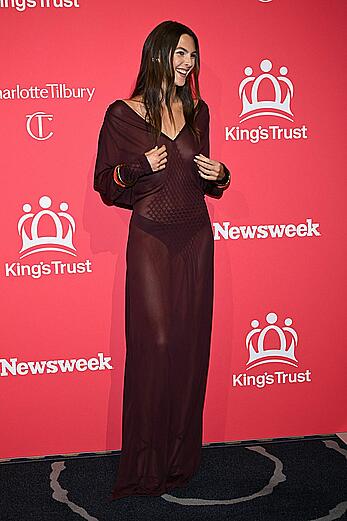 Vittoria Ceretti see through to tits at The King's Trust 4th Annual Global Gala at Casa Cipriano